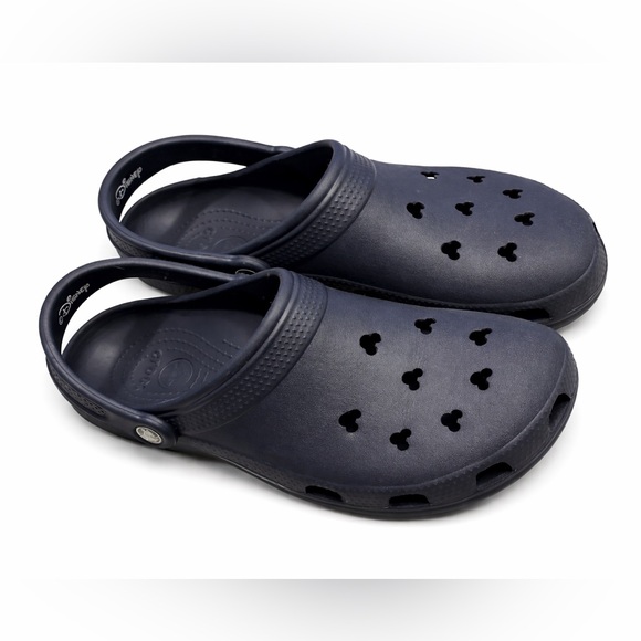 Disney Parks Mickey Mouse Crocs Navy Classic Clogs Women 8 Men 10 - Picture 8 of 8